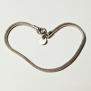Vintage bright Silver Snake bracelet